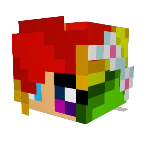 TawnyRhea Minecraft avatar head, 3D render