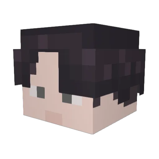 Tawnycomic87 Minecraft avatar head, 3D render