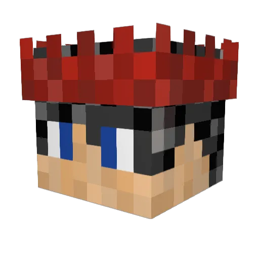 Tax86 Minecraft avatar head, 3D render