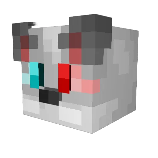 TaxEvader74 Minecraft avatar head, 3D render