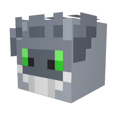 TaxFrauding Minecraft avatar head, 3D render