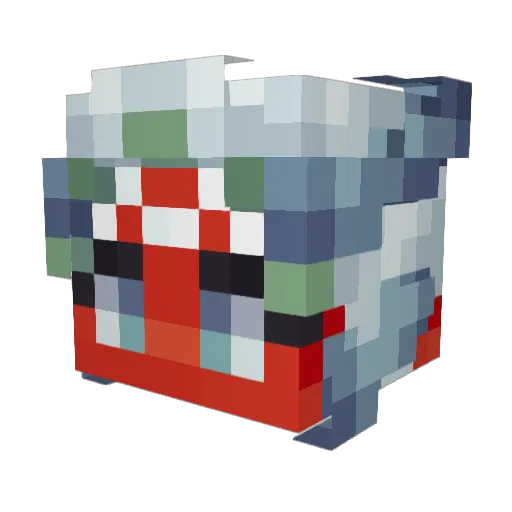 TaxMeDaddy Minecraft avatar head, 3D render