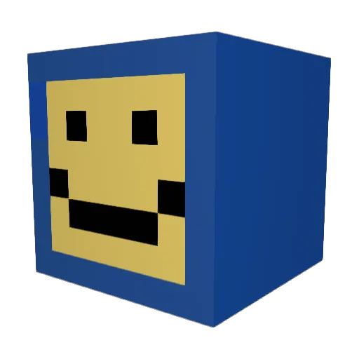 Taxation13 Minecraft avatar head, 3D render