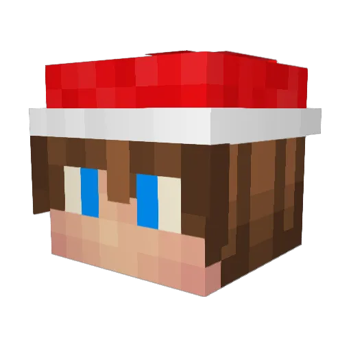 Taxell Minecraft avatar head, 3D render
