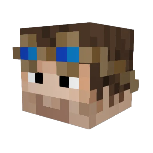 Taxi112112 Minecraft avatar head, 3D render