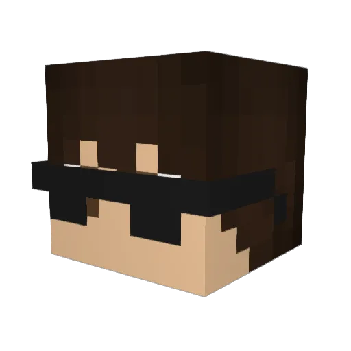 Taxiarxes Minecraft avatar head, 3D render