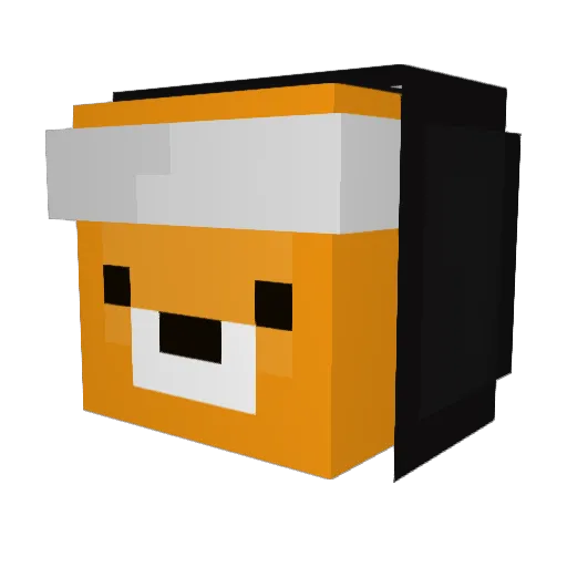 Taxicz Minecraft avatar head, 3D render