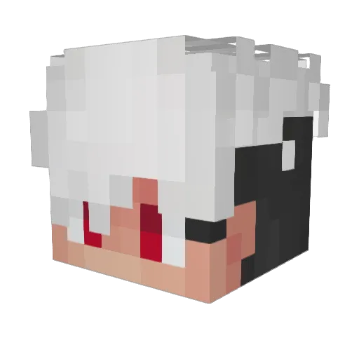 Taxil Minecraft avatar head, 3D render