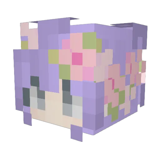 Taxodium_distich Minecraft avatar head, 3D render