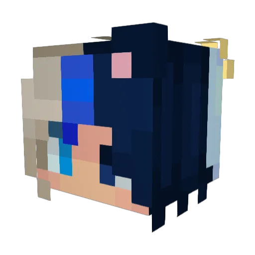 Tay4an Minecraft avatar head, 3D render