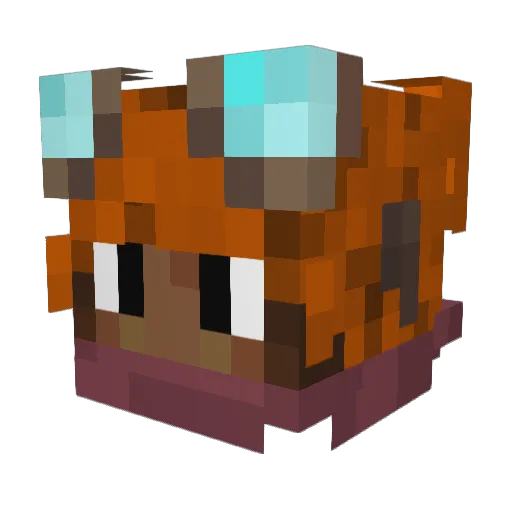 TayJay Minecraft avatar head, 3D render