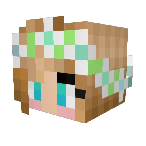 TayJewel Minecraft avatar head, 3D render