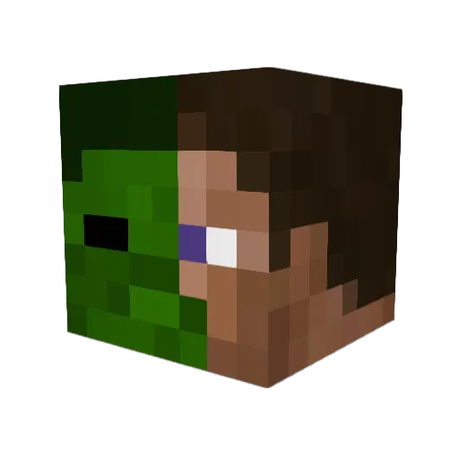 TayKory Minecraft avatar head, 3D render