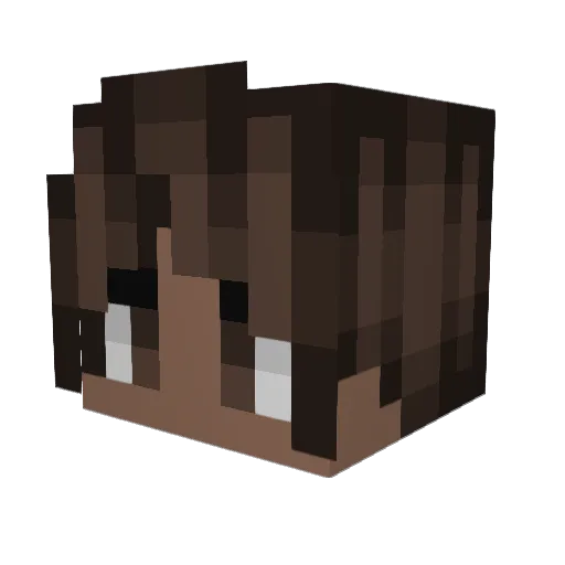 TayLobo Minecraft avatar head, 3D render