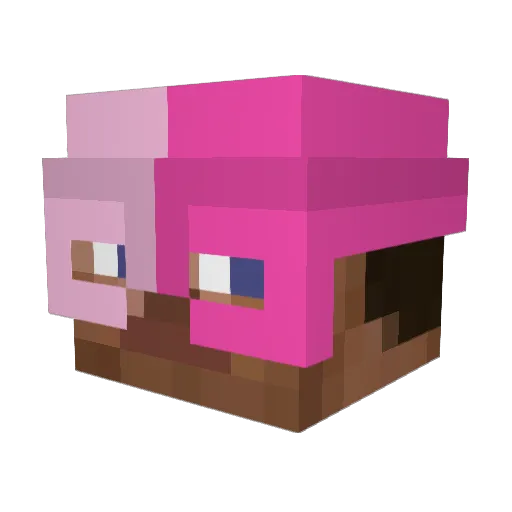 TayTay7487 Minecraft avatar head, 3D render