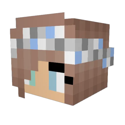 TayTayBalk Minecraft avatar head, 3D render