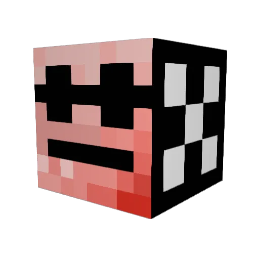 TayTayLecrae Minecraft avatar head, 3D render