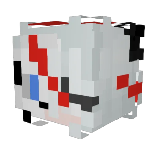TayTayMay Minecraft avatar head, 3D render
