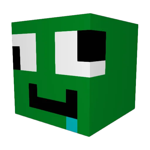 TayTheWat Minecraft avatar head, 3D render