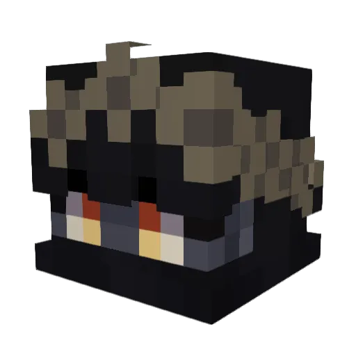 TayV2 Minecraft avatar head, 3D render