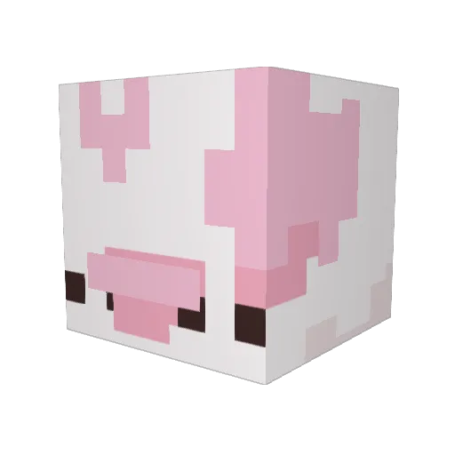 Tay_Milky Minecraft avatar head, 3D render