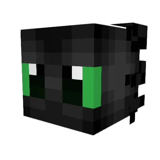 TayahH Minecraft avatar head, 3D render