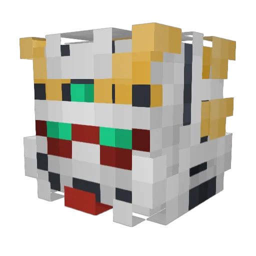 Tayaqoz Minecraft avatar head, 3D render