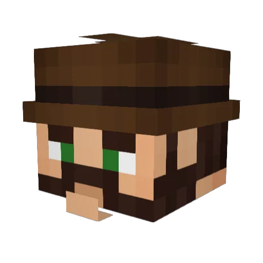 Taydawg06 Minecraft avatar head, 3D render