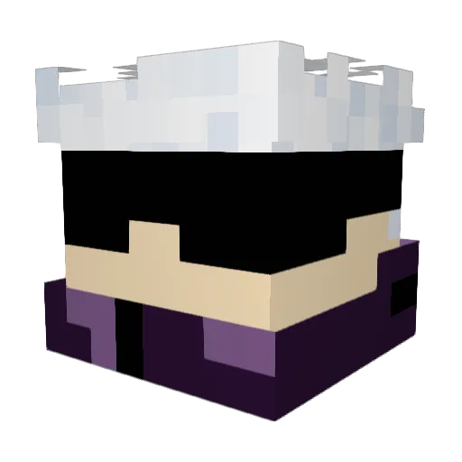 Tayjib Minecraft avatar head, 3D render