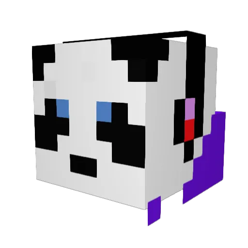 Taylaing Minecraft avatar head, 3D render