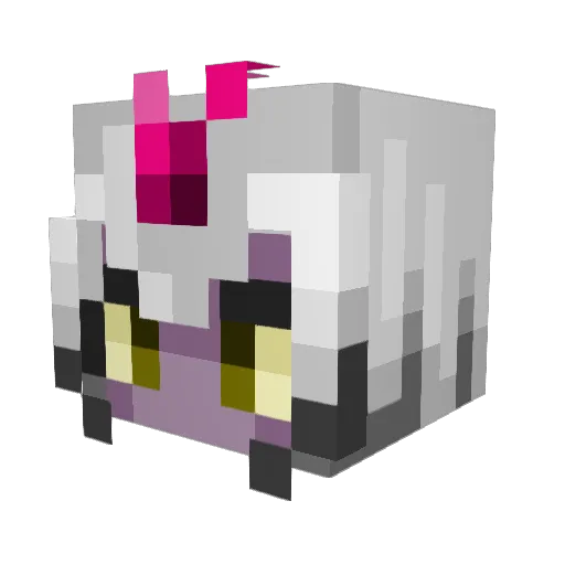 Taylapink09 Minecraft avatar head, 3D render