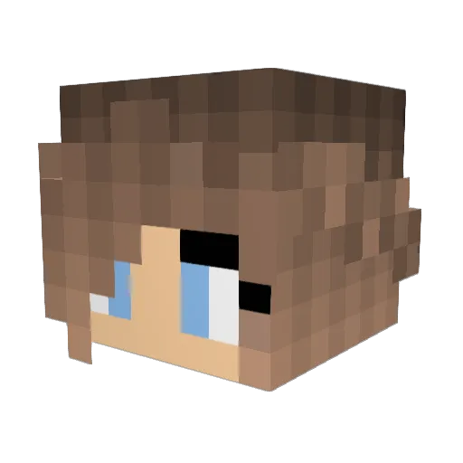 Taylar_03 Minecraft avatar head, 3D render