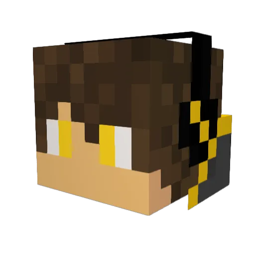 TaylerCom Minecraft avatar head, 3D render