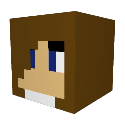 Taylor1415 Minecraft avatar head, 3D render