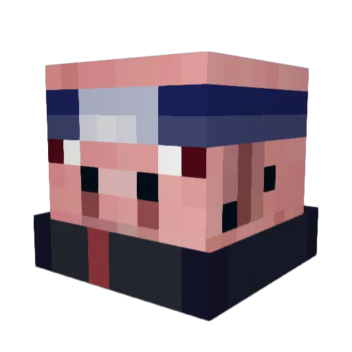 Taylor2K7 Minecraft avatar head, 3D render