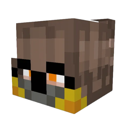 TaylorITRO Minecraft avatar head, 3D render