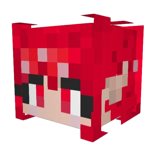 TaylorSixty Minecraft avatar head, 3D render