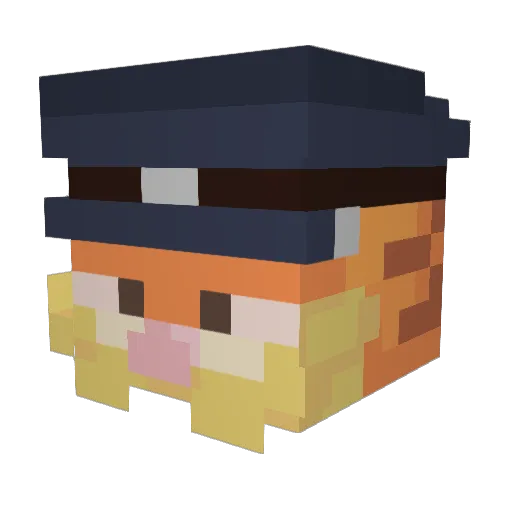 TaylorSwiftrr Minecraft avatar head, 3D render