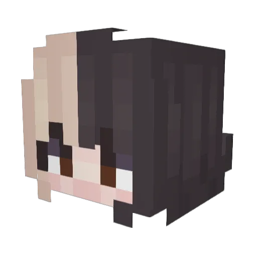TaylorTheWolf123 Minecraft avatar head, 3D render