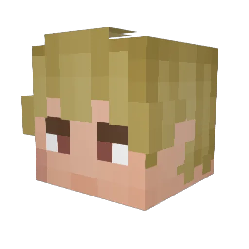 Taylor_EL Minecraft avatar head, 3D render