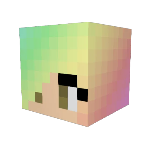 Taylor_RTYU Minecraft avatar head, 3D render