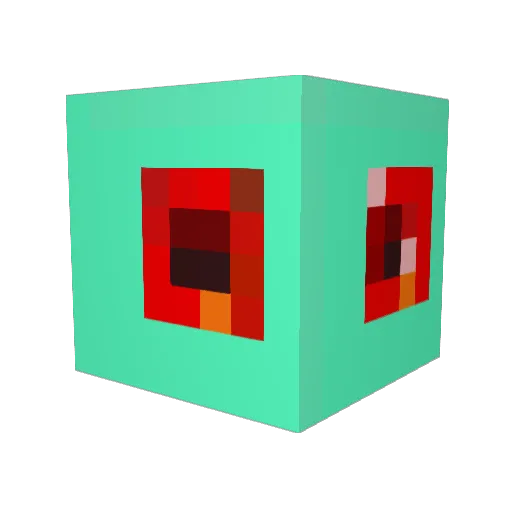 Tayloran Minecraft avatar head, 3D render