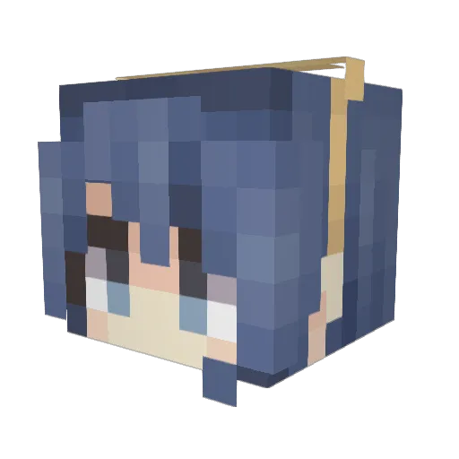 Taylorclone Minecraft avatar head, 3D render