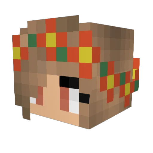 Taylordog12 Minecraft avatar head, 3D render