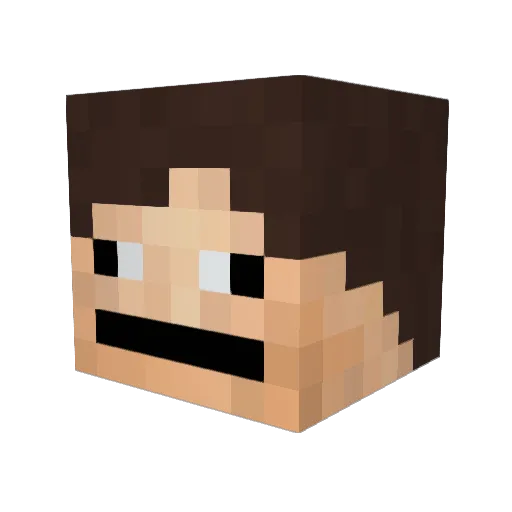 Tayls Minecraft avatar head, 3D render