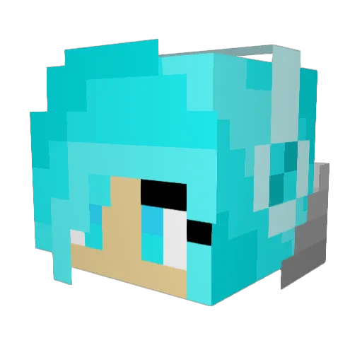 Taylyn36 Minecraft avatar head, 3D render