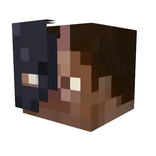 TaymSDF Minecraft avatar head, 3D render