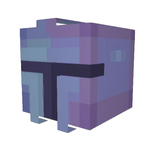 TaynTheBest Minecraft avatar head, 3D render