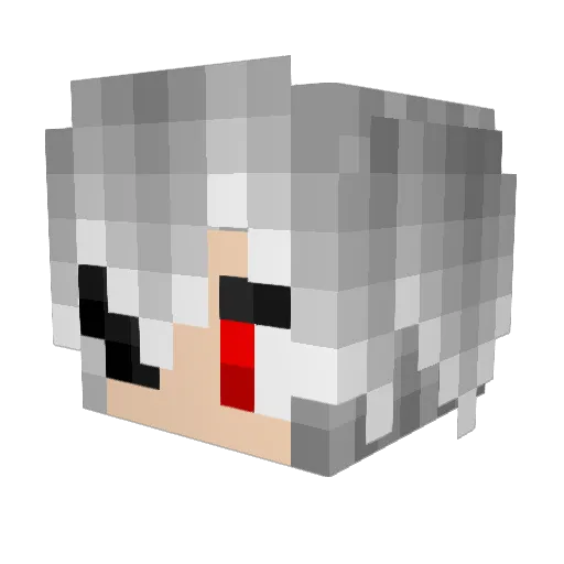 Taynikma2001 Minecraft avatar head, 3D render