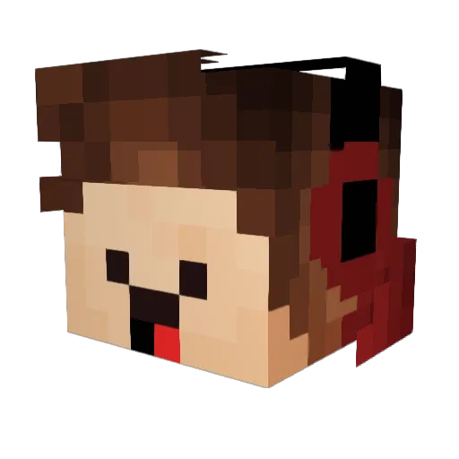 Tayro778 Minecraft avatar head, 3D render